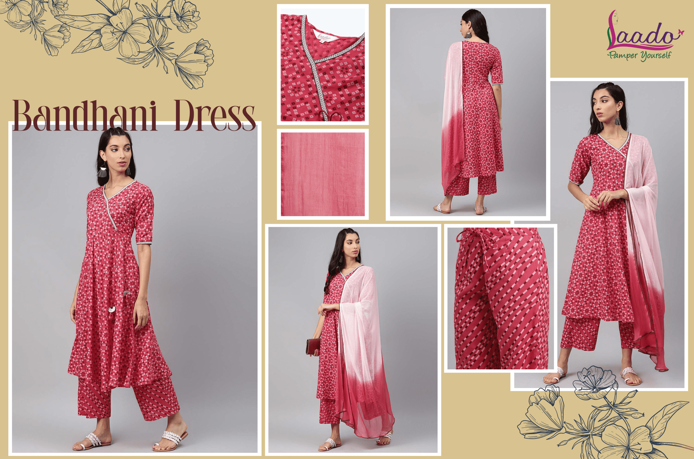 Bandhani Dress Indian traditional dress for women